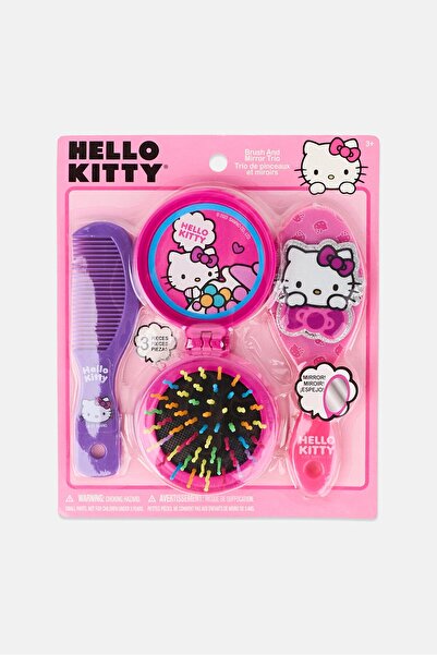 SANRIO Hello Kitty Hair Brush And Mirror Set On Card