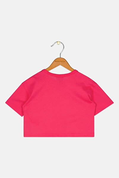 Champion Toddlers Girl Short Sleeve Brand Logo T-Shirt, Fuchsia Pink