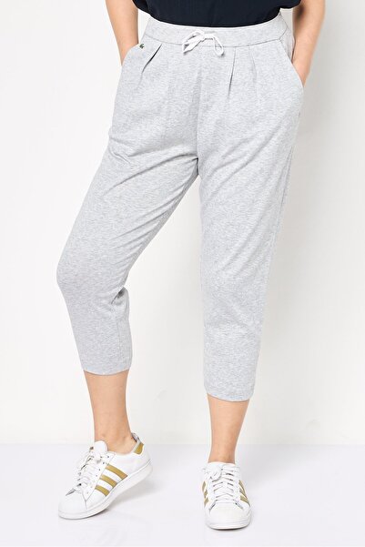 Lacoste Sport Women Sportswear Fit Embroidered Logo Outdoor Sweatpants, Heather Grey