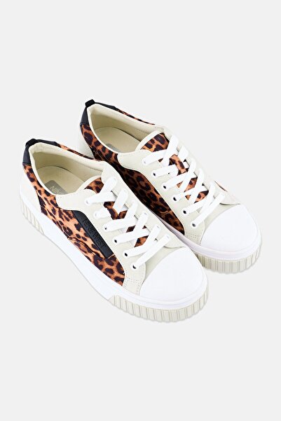 Nine West Women Animal Print Lace Up Casual Shoes, Multicolor