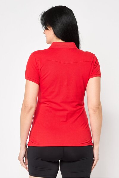 Puma x Scuderia Women Sportswear Fit Short Short Sleeve Outdoor Polo Shirt, Red