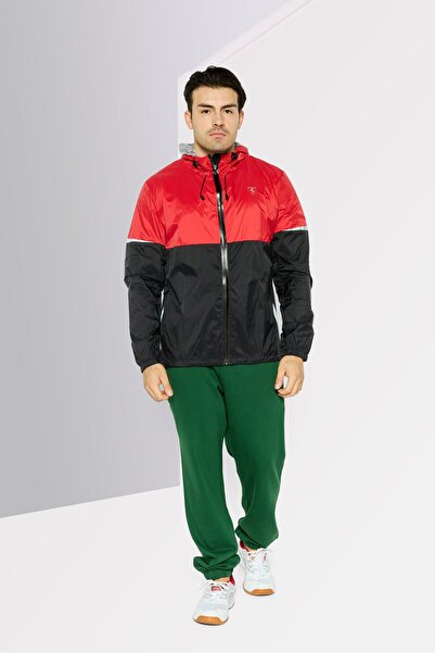 Ferrari Men Sportswear Fit Outdoor Track Jacket, Red/Black