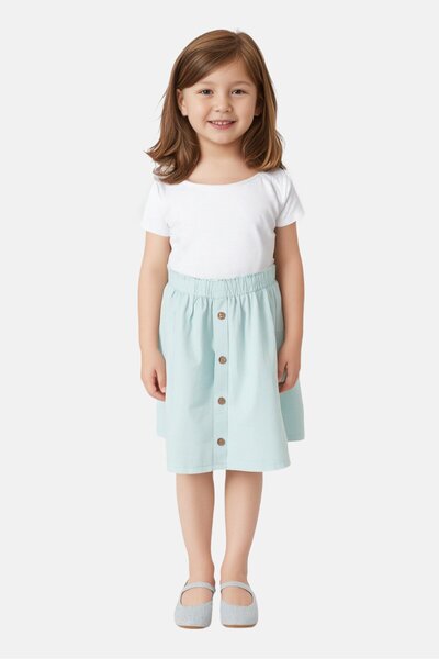 GAP Kids Girl Plain Skirt, Light Blue