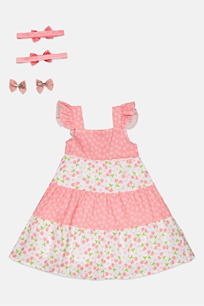 English Laundry Kids Girl 5 Pcs Allover Print Dress, Multicolor