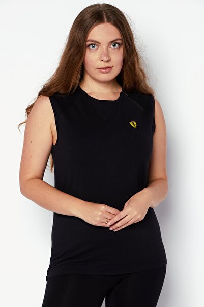 Scuderia Ferrari Women Sportswear Fit Training Jersey Top, Black