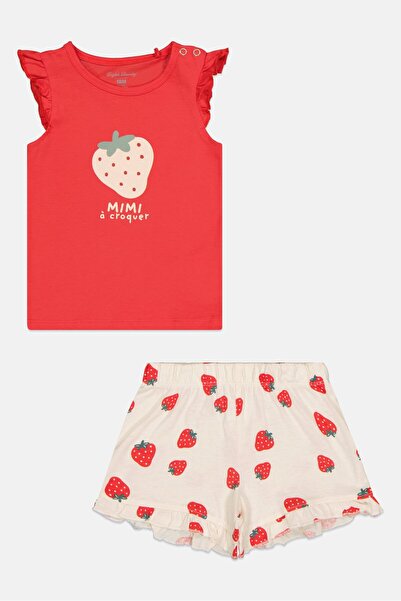 English Laundry Toddlers Girl 2 Piece Graphic Print T-Shirt And Shorts, Multicolor
