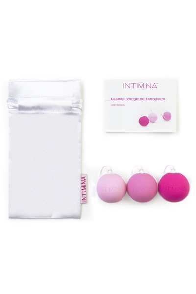 INTIMINA Kit cu mingi LASELLE, Intimina, tonifiere a planșeului pelvin prin exerciții Kegel