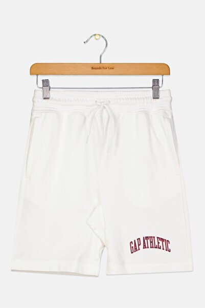GAP Kids Boy Brand Logo Basic Shorts, Off White