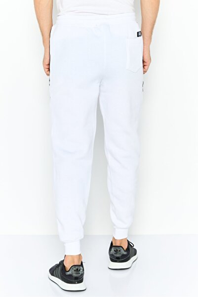 One Point One Men Regular Fit Striped Jogger Pants, White
