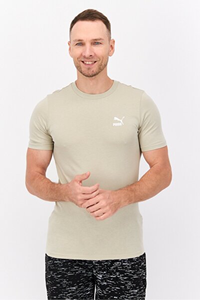 Puma Men Sportswear Fit Short Sleeve Outdoor T Shirt, Chalk