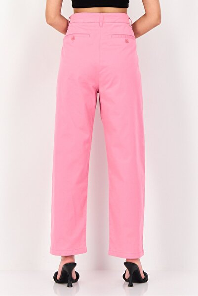 Reiko Women Regular Fit Solid Chino Pants, Pink