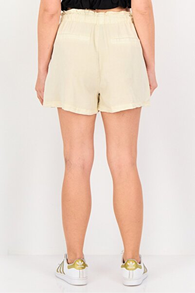 Forever 21 Women Plain Basic Shorts, Beige