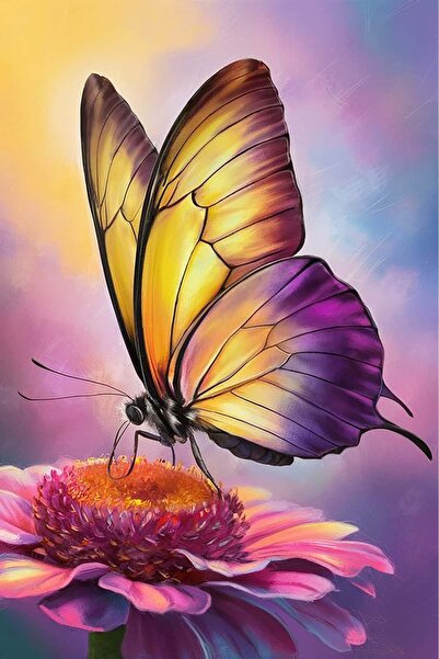 Dialands Mozaik Colorful Butterfly 40X60Cm T043 Dialands Diamond Mosaic Painting