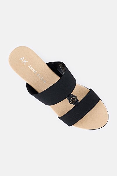 Anne Klein Women Slip On Sandals, Black
