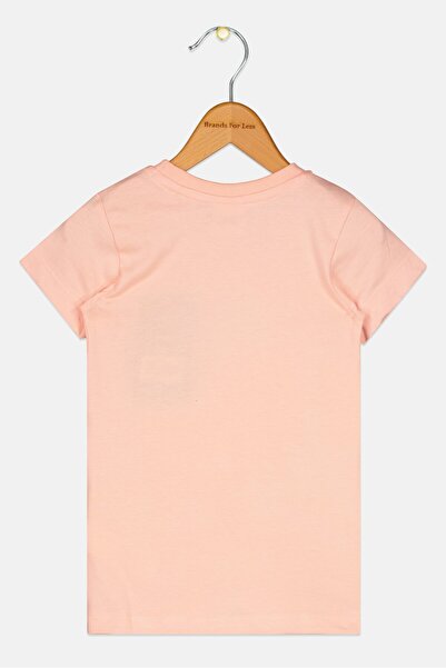 Hello Kitty Toddlers Girl Graphic Print Short Sleeve Top, Peach