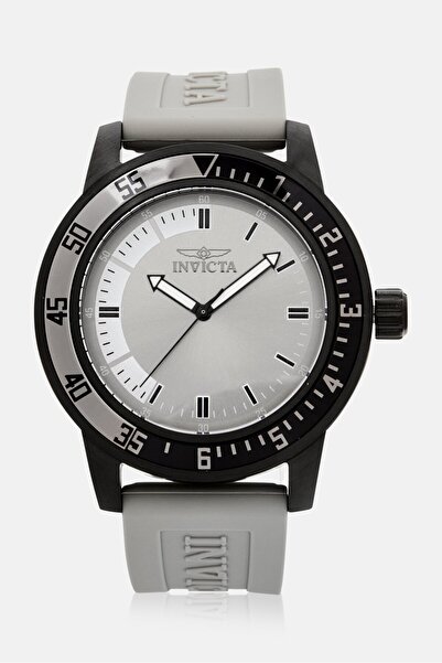 Invıcta Men 35684 Silicone Analog Watch 45 mm, Black