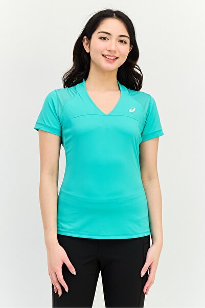Asics Women Sportswear Fit Short Sleeve Tennis T-Shirt, Green