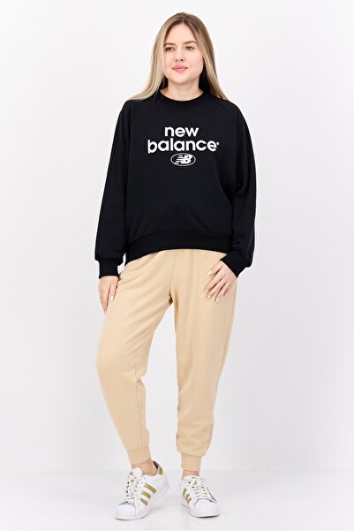 New Balance Women Sportswear Fit Long Sleeves Outdoor Sweatshirt, Black