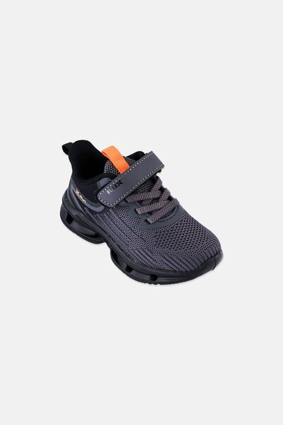RBX Toddlers Boy Velcro Closure Running Shoes, Dark Grey