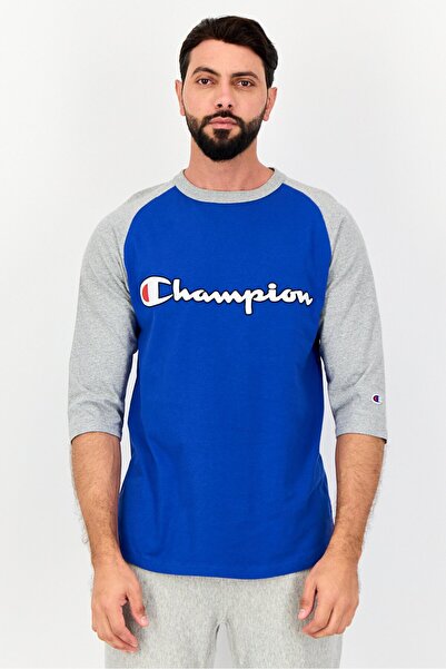 Champion تي شيرت رجالي رياضي بأكمام 3/4 للأنشطة الخارجية، متعدد الألوان