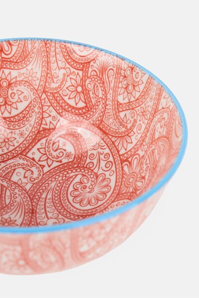 BIA Cordon Bleu Bone China Round Paisley Print Bowl, Multicolor