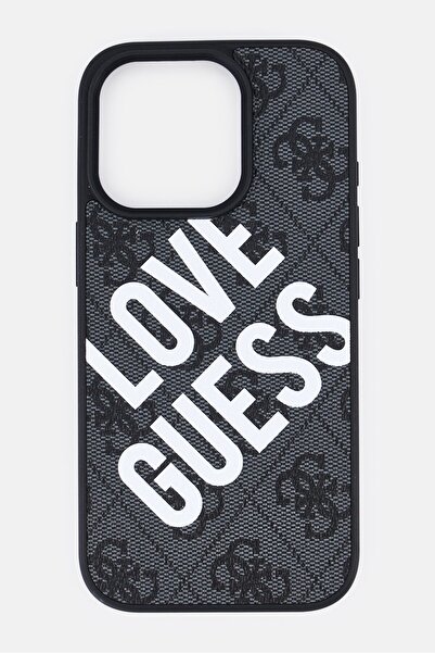 Guess iPhone 16 Pro Brand Logo Protective Case, Black