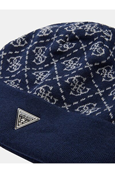 Guess Beanie Erkek Yün Karışımlı Bere