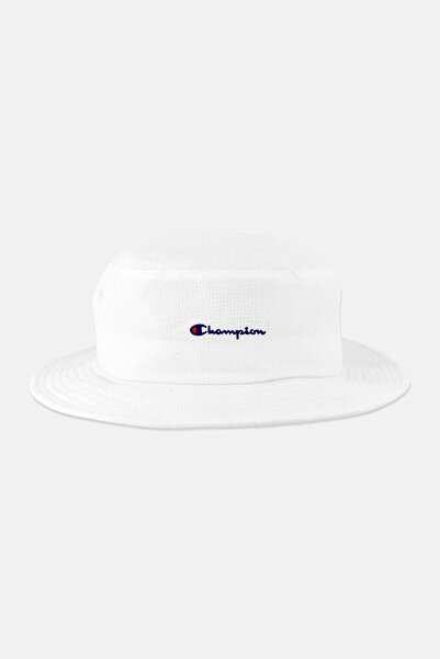 Champion Men Brand Logo Bucket Hat, White