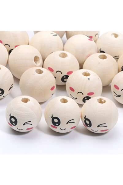 choice2 20 مم - 10 قطع C05070، 10 قطع من الخرز الخشبي الطبيعي المستدير بقطر 2...