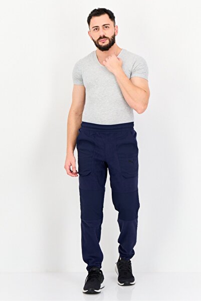 Puma Men Sportswear Fit Running Sweatpants, Navy Blue