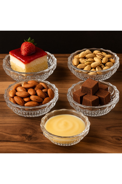 Dania 10-piece (9 cm) glass serving set for nuts, sauces and desserts