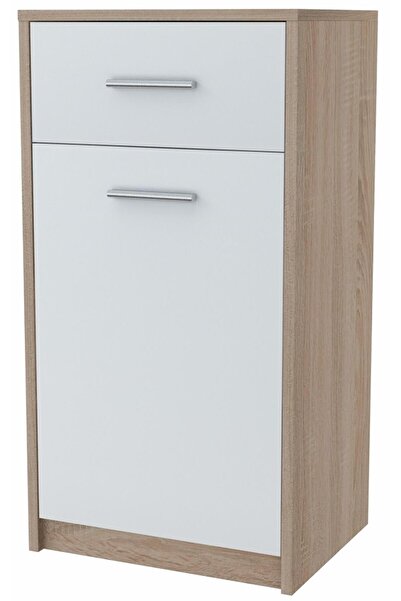 Other Comodă BODO 1D1S ALB-SONOMA