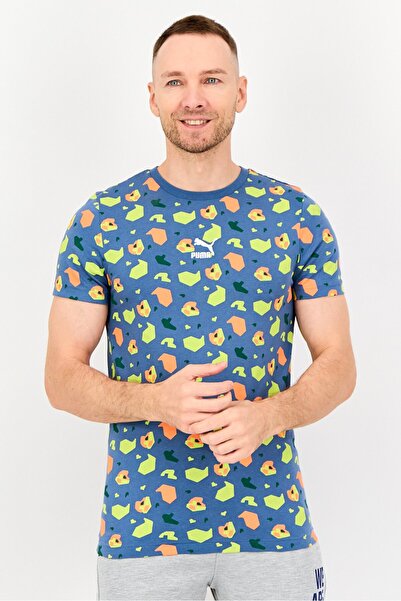 Puma Men Slim Fit Short Sleeve Outdoor T-Shirt, Multicolor