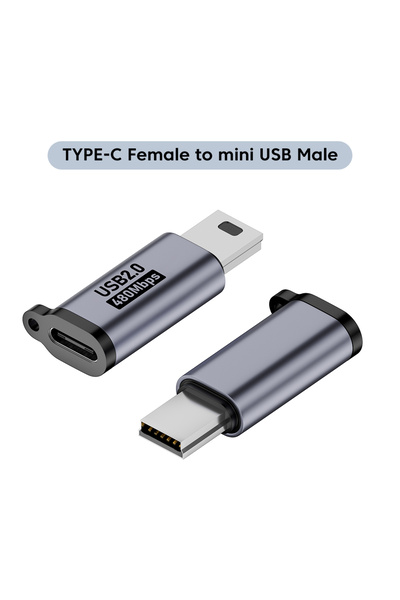 Choice 1 قطعة محول من نوع C إلى Mini USB Micro USB إلى Type C موصل شحن بيانات...