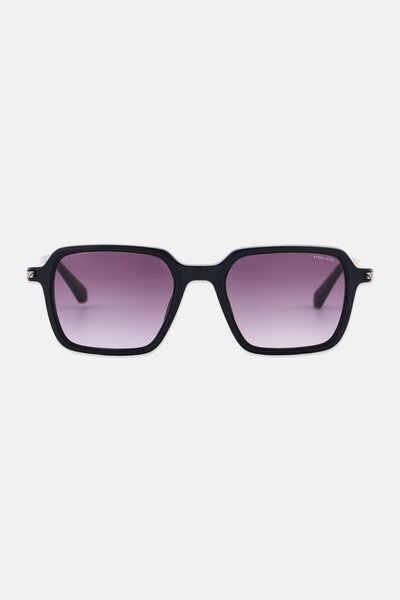 Police Men SPLL10M Square Sunglasses, Black