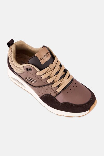 SKECHERS Men Retro One Lace Up Outdoor Shoes, Brown