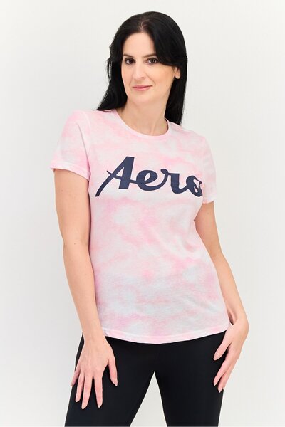 Aeropostale Women Sportswear Fit Short Sleeve Outdoor Top, Multicolor