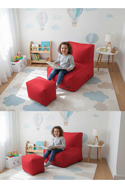 PATARA HOME Velvet Kids Puff Koltuk & Oyun Koltuğu & Çocuk Koltuğu