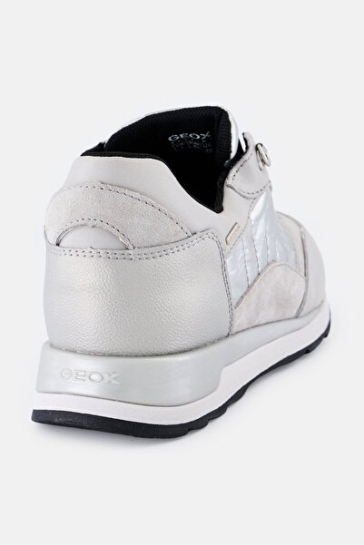 Geox Women D New Aneko B Lace Up Casual Shoes, Grey