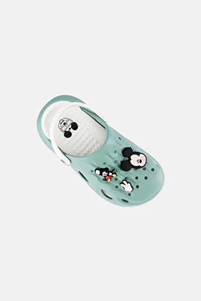 Disney Kids Boy Mickey Mouse Slingback Clogs, Sage Green