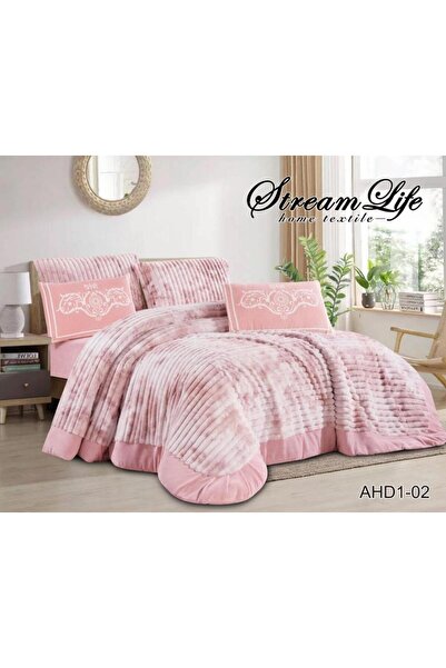 PROMISE STREAM LIFE King Velvet Jacquard Comforter Set