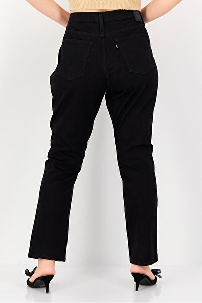 Levi's Women Straight Fit Solid Stretchable Jeans, Black