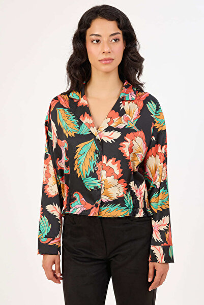 FEVER Çiçek desenli beli lastikli gömlek