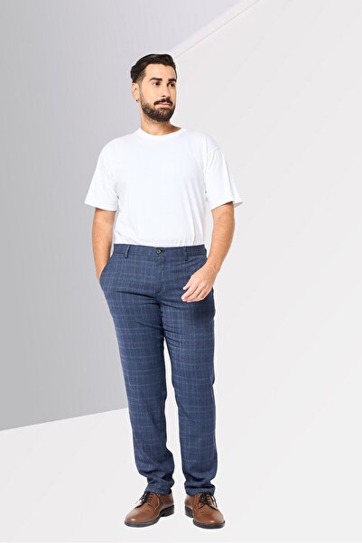 Tommy Hilfiger Men Slim Fit Plain Dress Pants, Navy