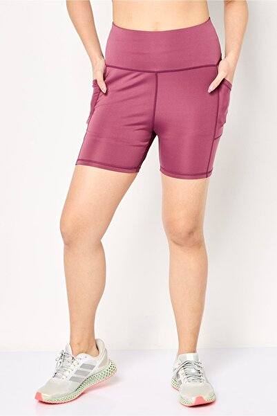 Aeropostale Women Sportswear Fit Performance Shorts, Mauve