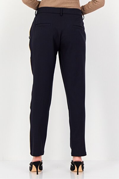 Reiko Women Regular Fit Solid Dress Pants, Dark Navy