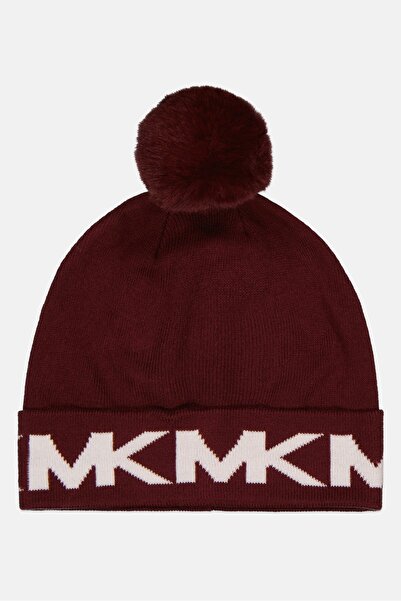 Michael Kors Women Brand Logo Print Bennie, Maroon/White