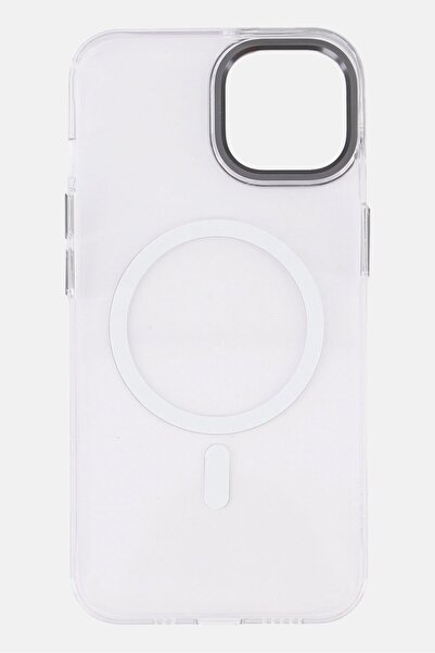 Levelo iPhone 14 MagSafe Sensa Clear Back Case, Transparent/Grey