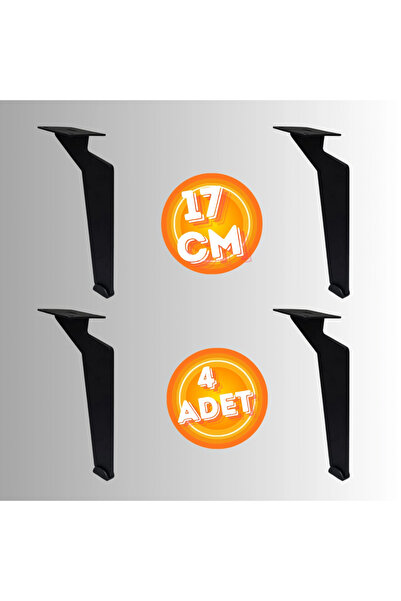 CAN METAL 17 CM METAL TABANCA AYAK KOLTUK AYAĞI MOBİLYA AYAĞI ÜNİTE AYAĞI KON...