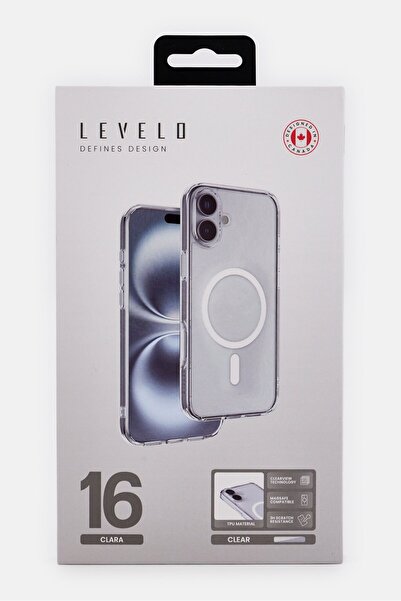 Levelo iPhone 16 Magsafe Clara Protective Case, Transparent